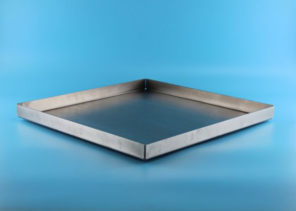 Aschekasten aus 2 mm Stahlblech - 420 x 420 x 30 mm