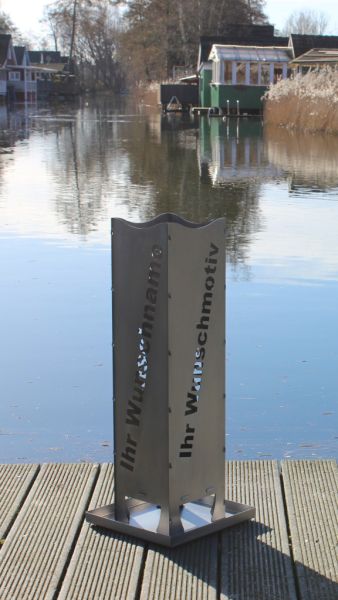 Sie bestimmen Ihr Wunschmotiv auf unserer Feuersäule