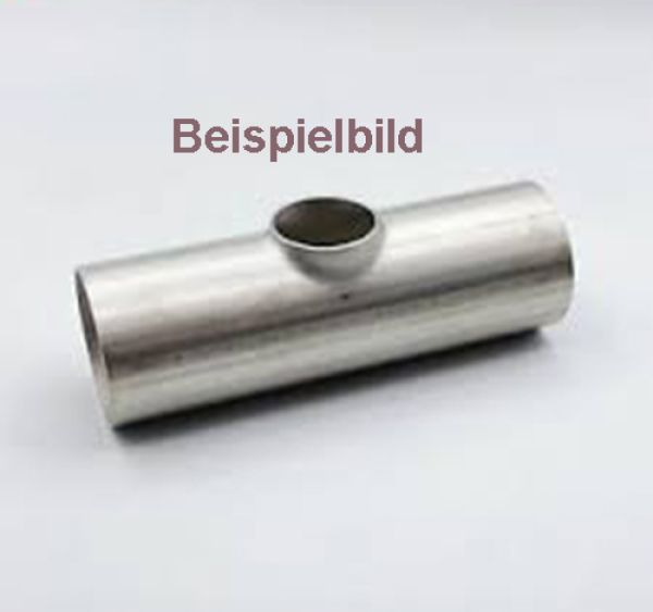 T-Stück V2A ungeschliffen Rohr d=85 mm