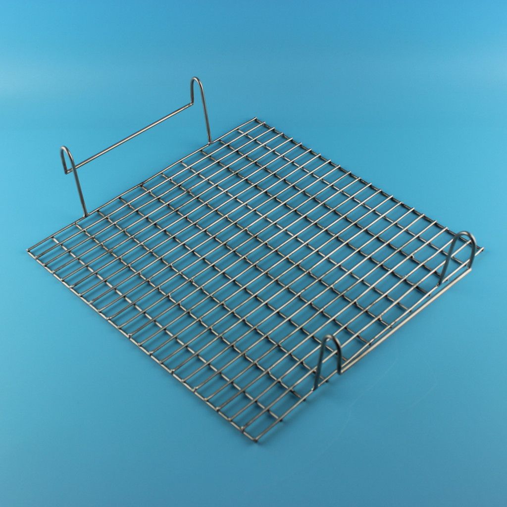Edelstahl-Grillrost mit Griffen für Feuerkörbe von Metallbau Nickel MV