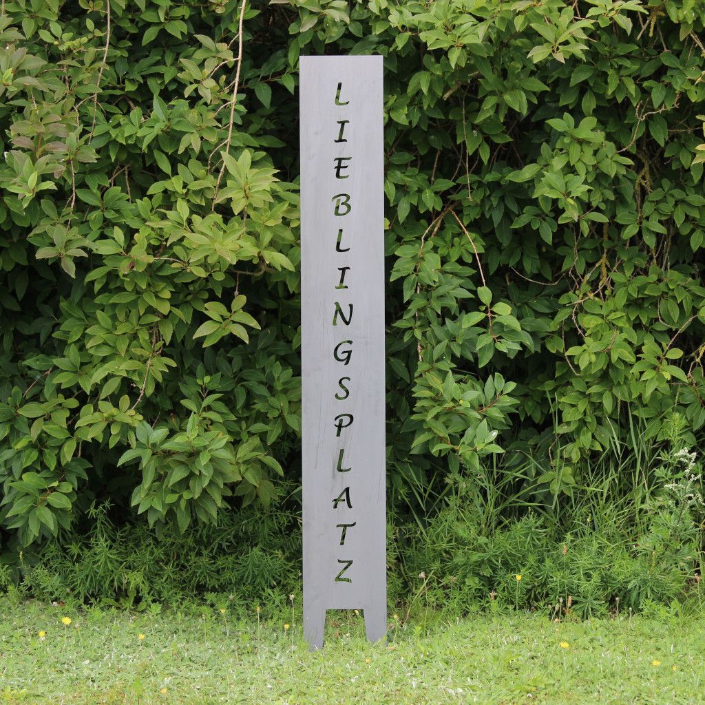 Setzen Sie ein Statement mit einer Lieblingsplatz Gartenstele